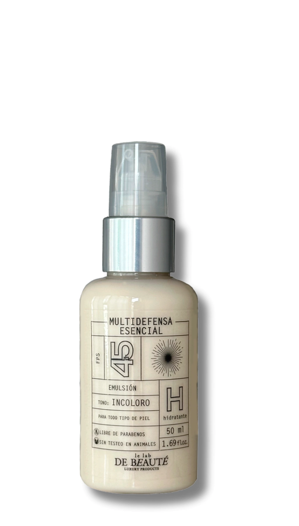 Protección Solar FPS 45 Versión: Hidratante - INCOLORO