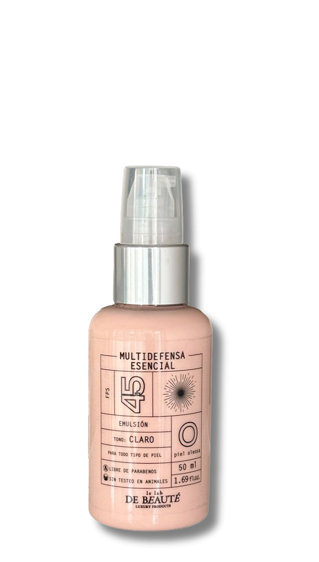 Protección Solar FPS 45 Versión: Piel Oleosa - COLOR CLARO