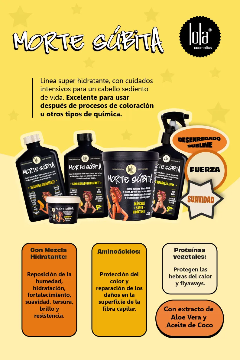 Máscara Hidratante Morte Súbita x450 gr Lola