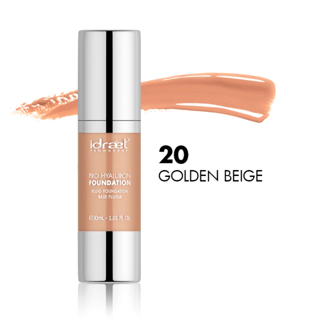 IDRAET PRO HYALURON FOUNDATION HD 20 GOLDEN BEIGE - 12960