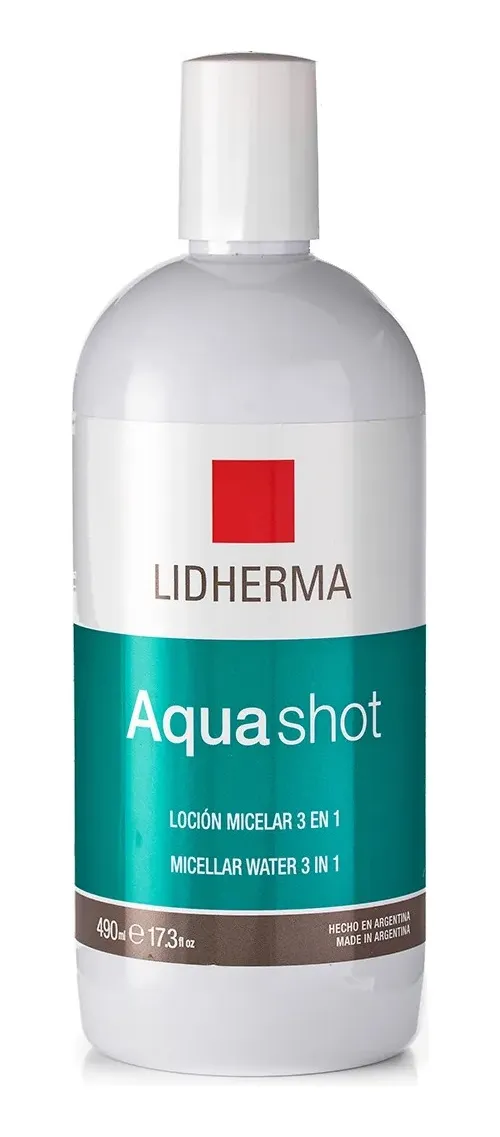 Lidherma aqua shot locion micelar x 490ml