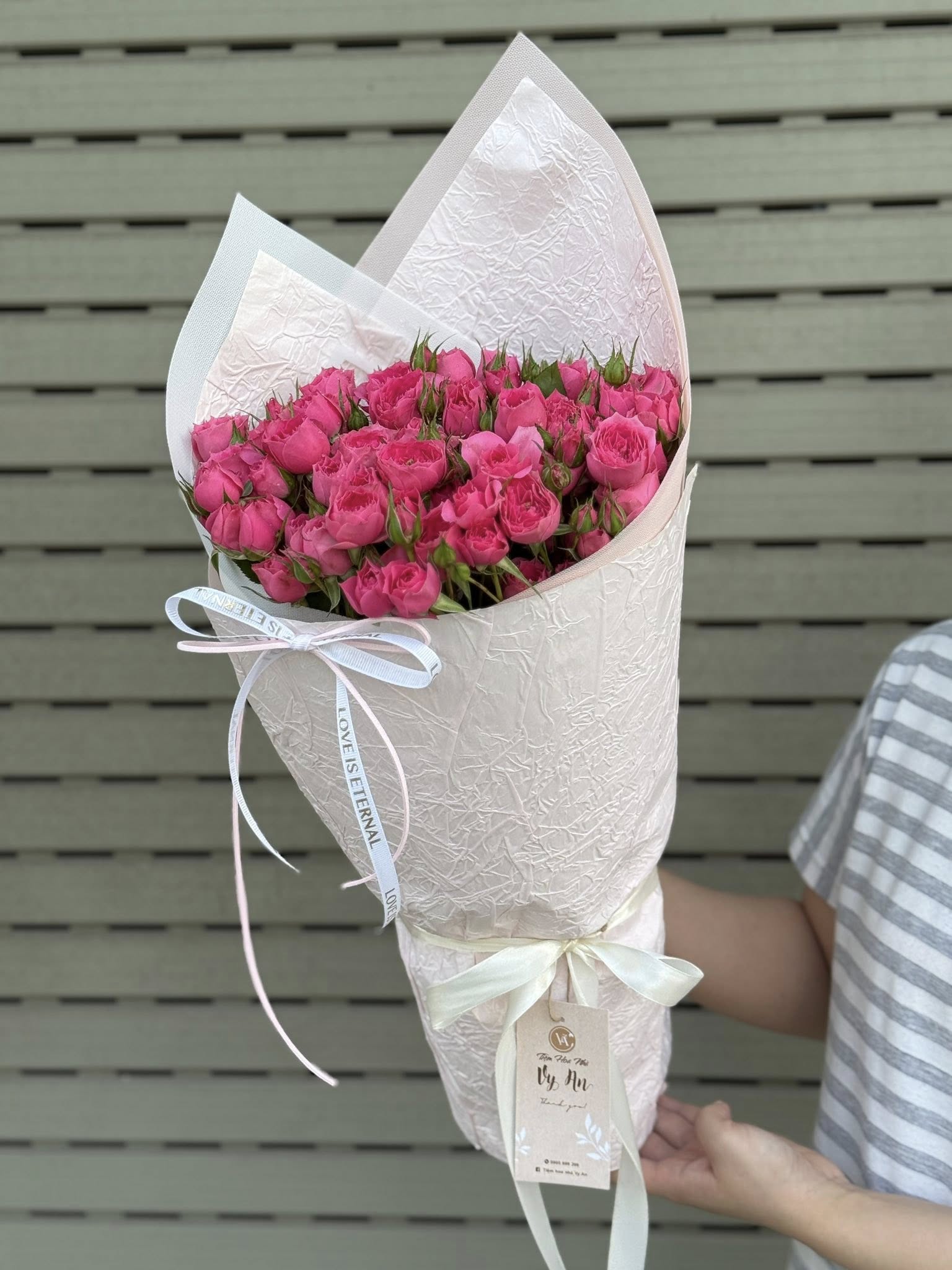 Handcrafted Pink Rose Bouquet