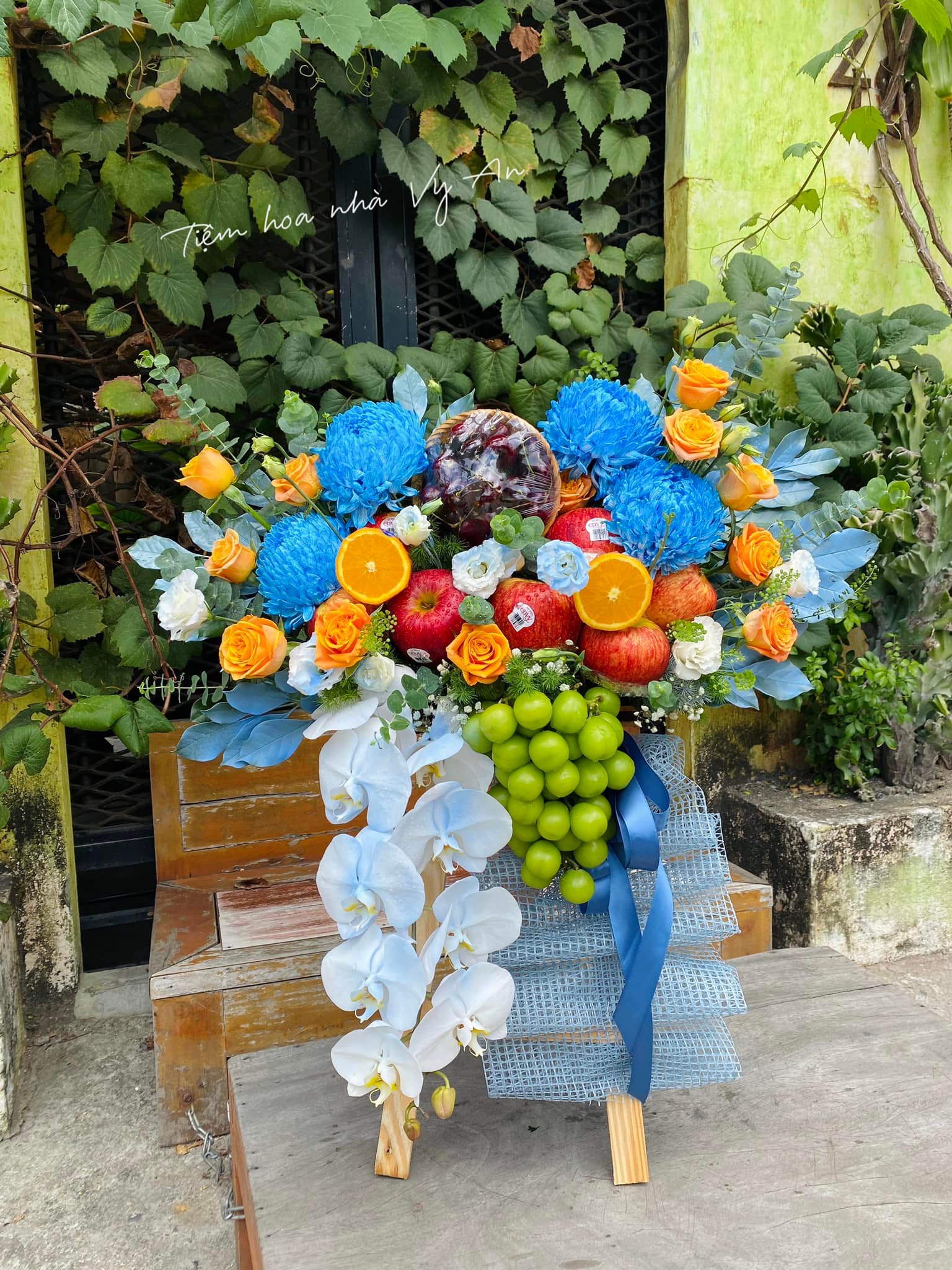 Exquisite Fruit and Floral Arrangement