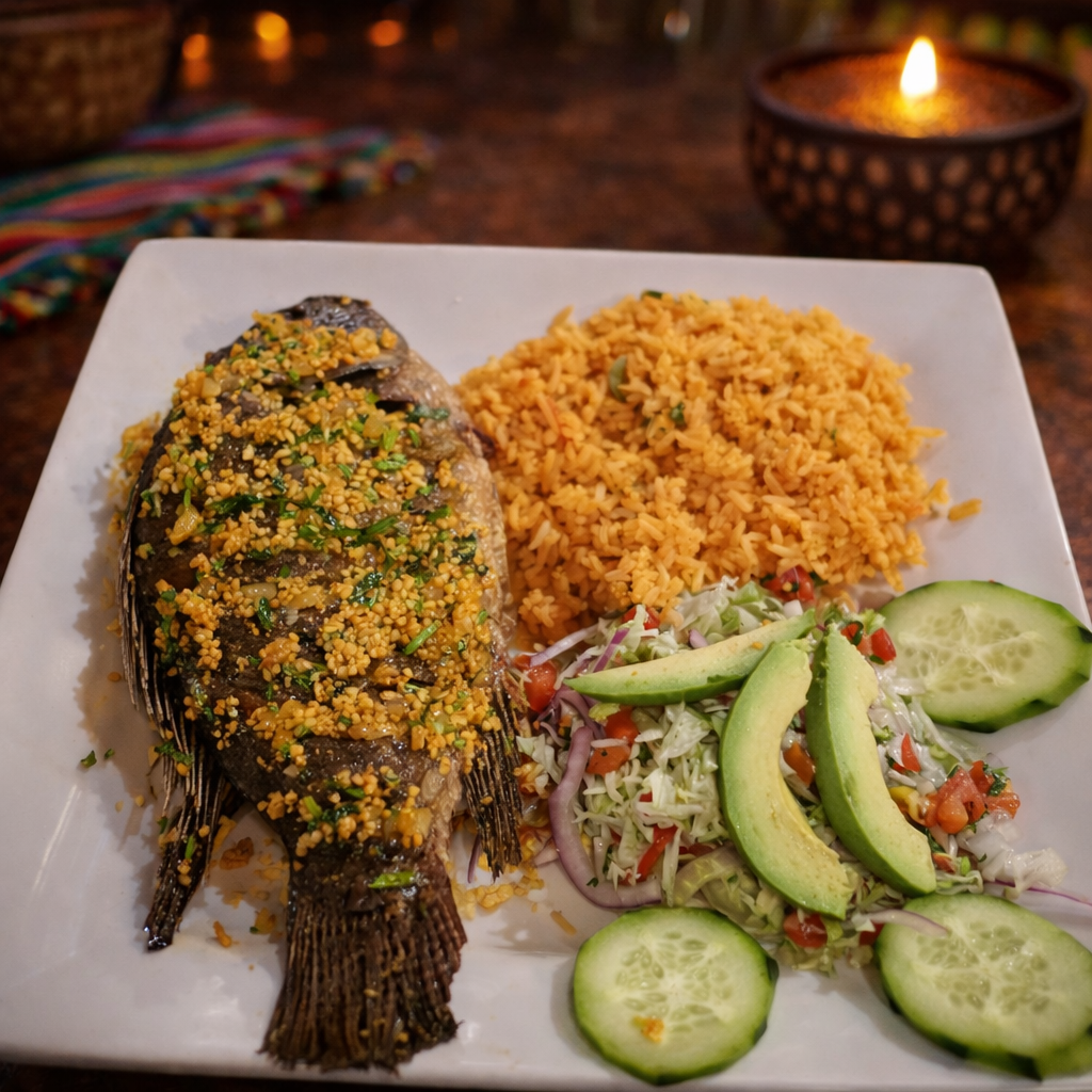 Mojarra al Mojo de Ajo