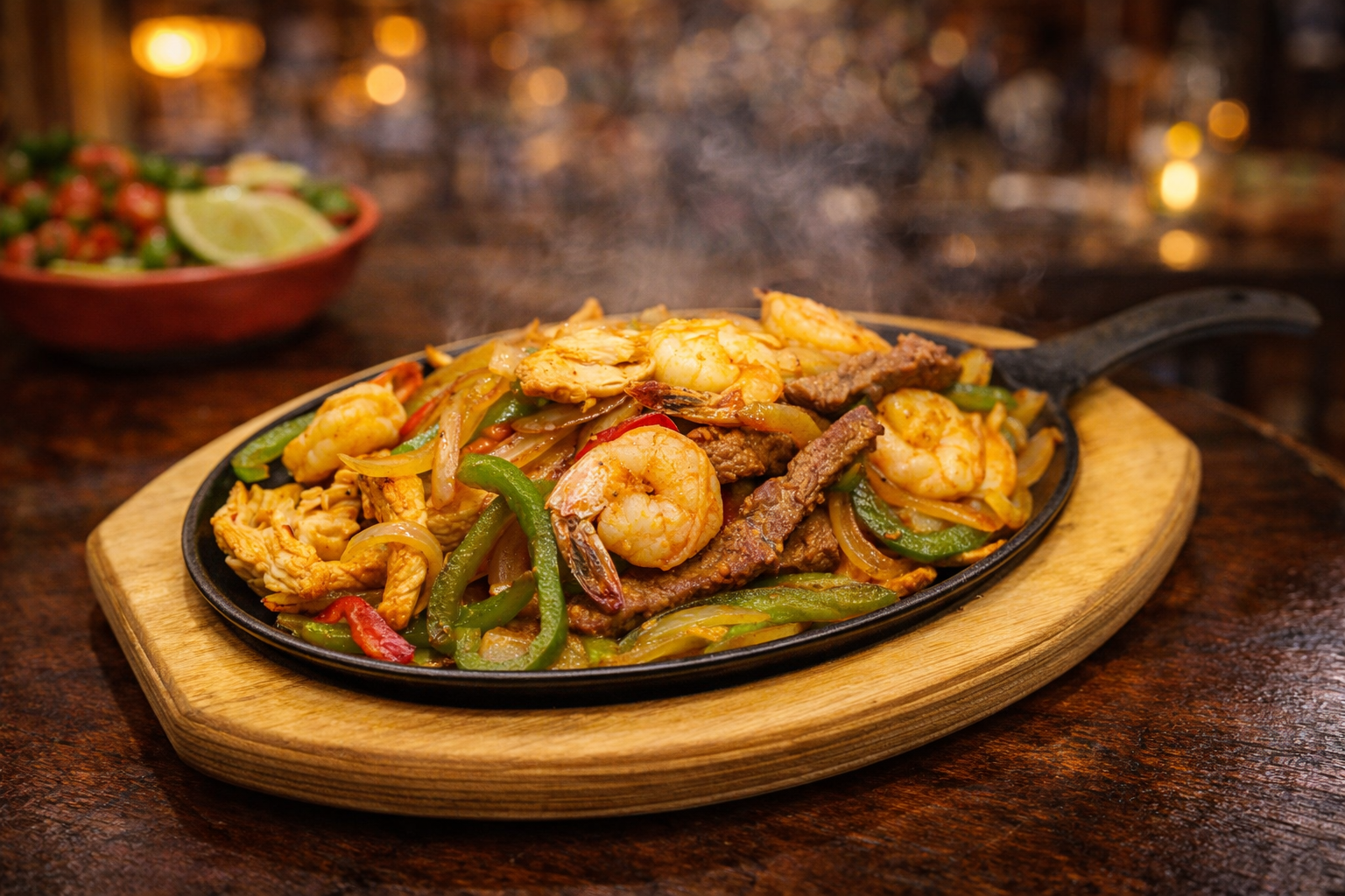 Combo Fajitas (Steak, Chicken, Shrimp)
