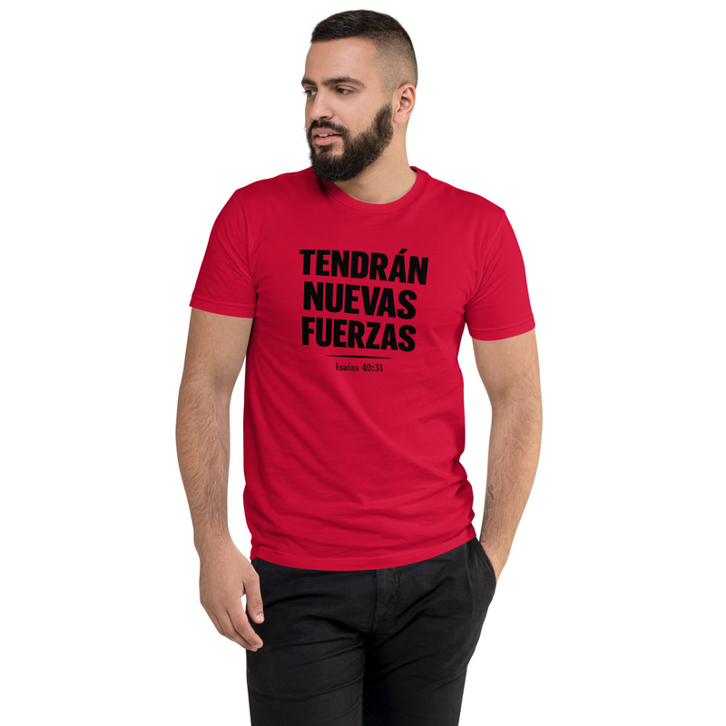 Tendrán Nuevas Fuerzas – Camiseta Cristiana para Hombre | Isaías 40:31