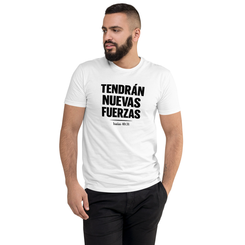 Tendrán Nuevas Fuerzas – Camiseta Cristiana para Hombre | Isaías 40:31