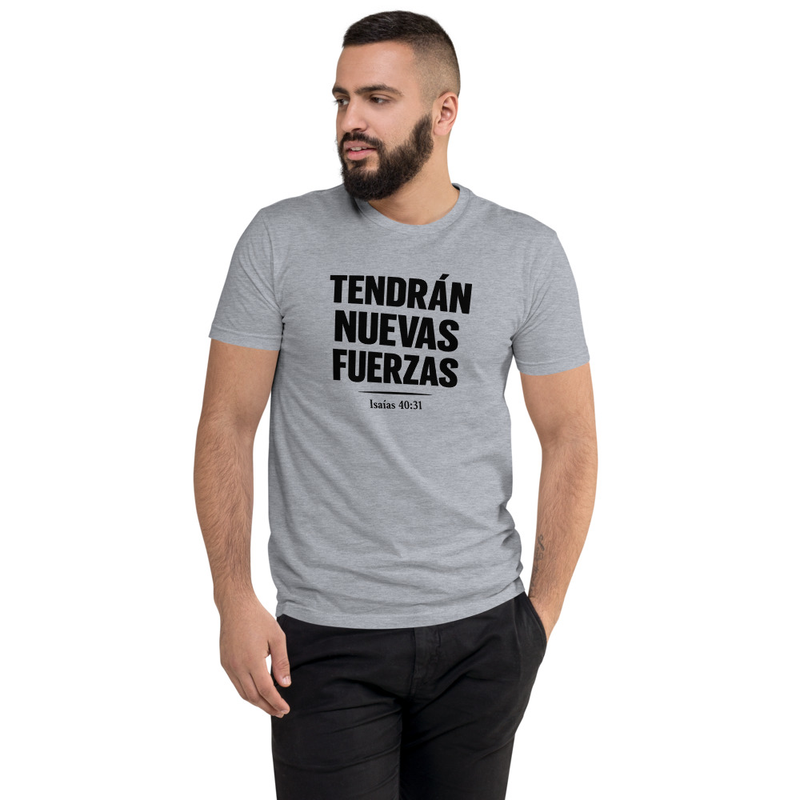 Tendrán Nuevas Fuerzas – Camiseta Cristiana para Hombre | Isaías 40:31