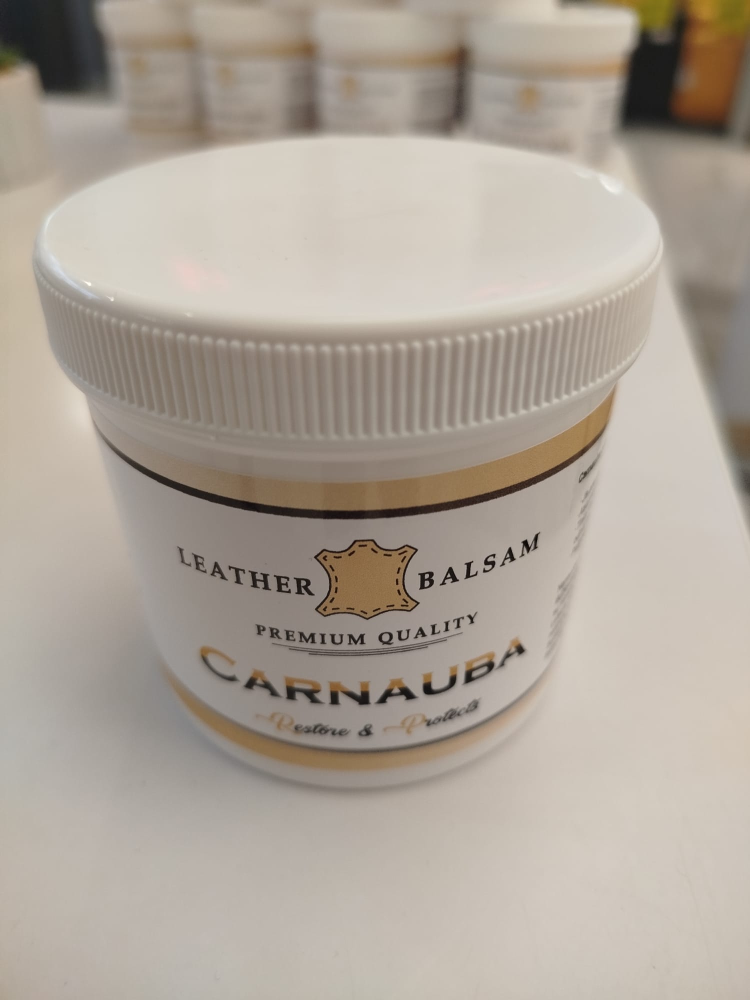 Carnauba balzamas odos gaminiams