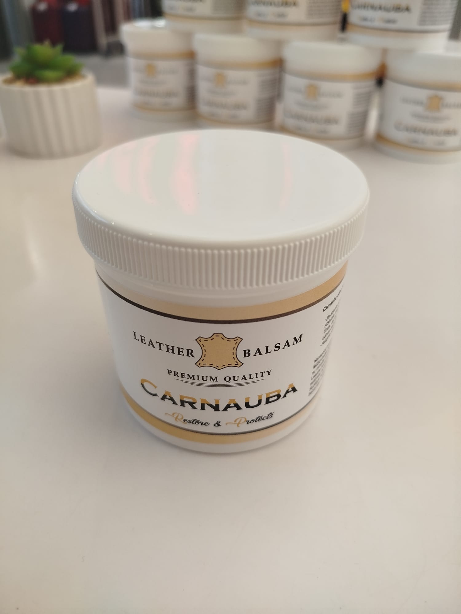 Carnauba balzamas odos gaminiams