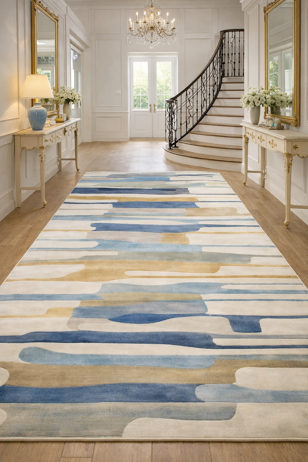 Modern Abstract Runner Rug