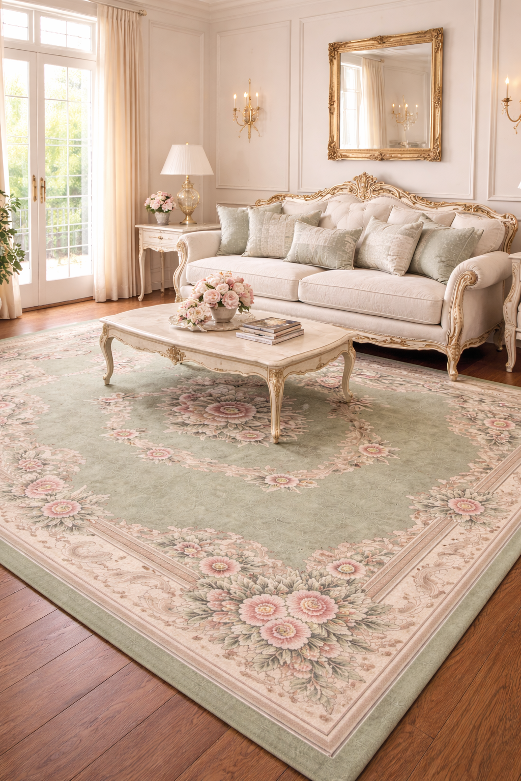 Elegant Floral Area Rug