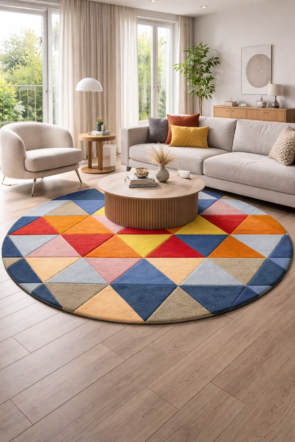 Multi Color Modern Area Rug for all Floors