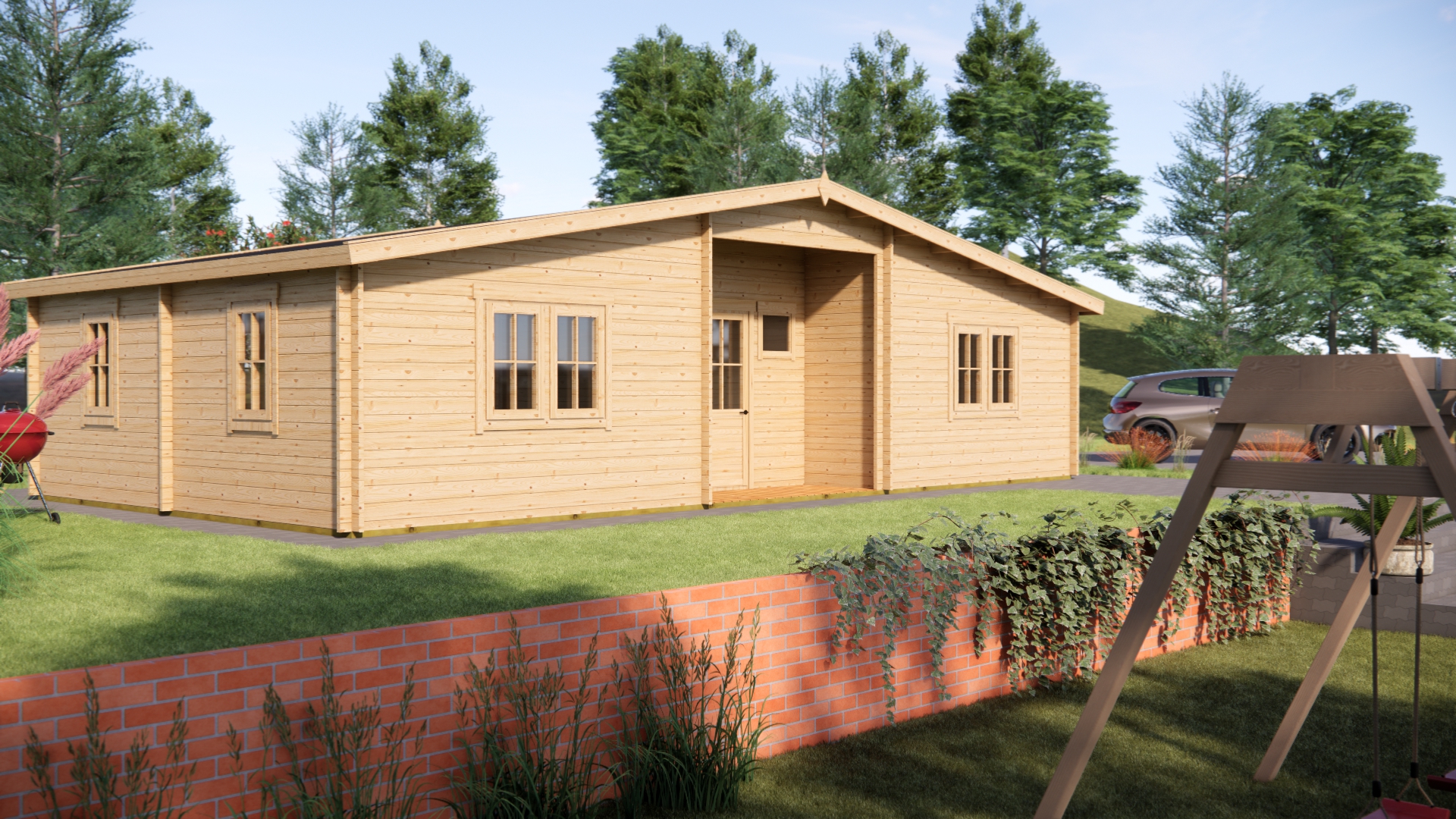 Houten tuinchalet