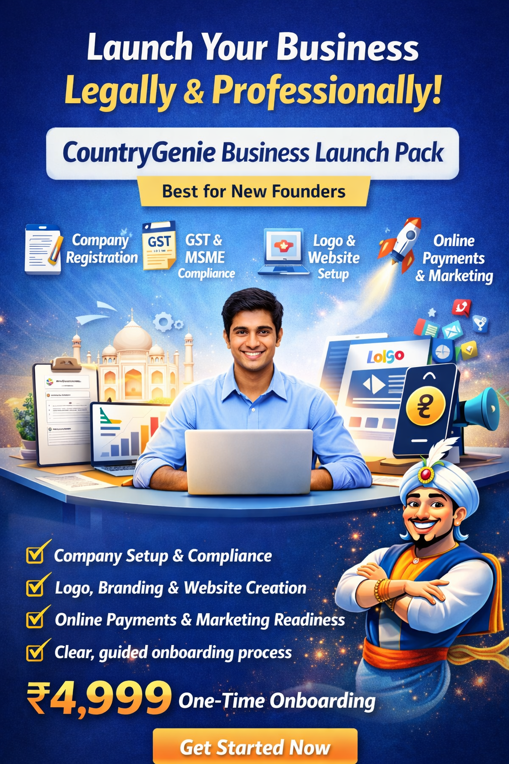CountryGenie Business Launch Pack