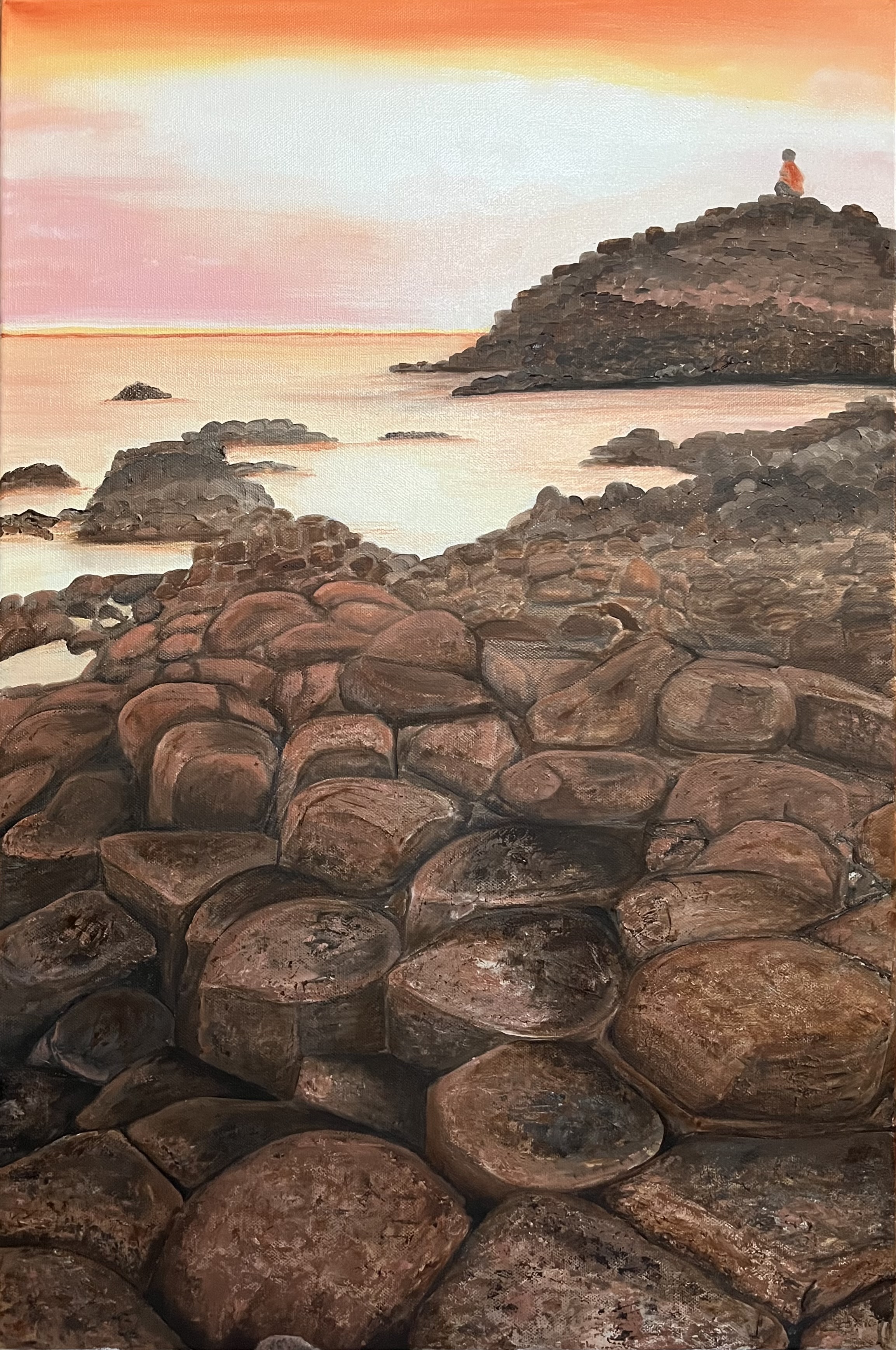 ‘Stepping Stones to Zen’  - Oil Painting, 70 x 50cm canvas