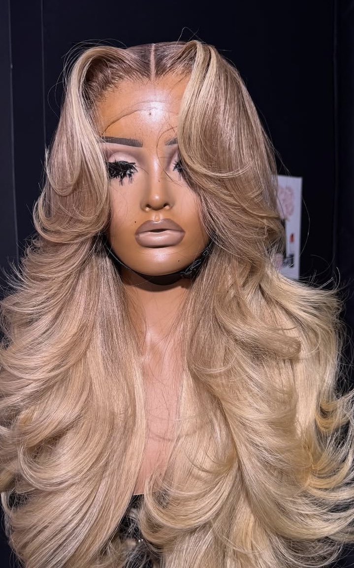 Blonde Layered Wig 13X4