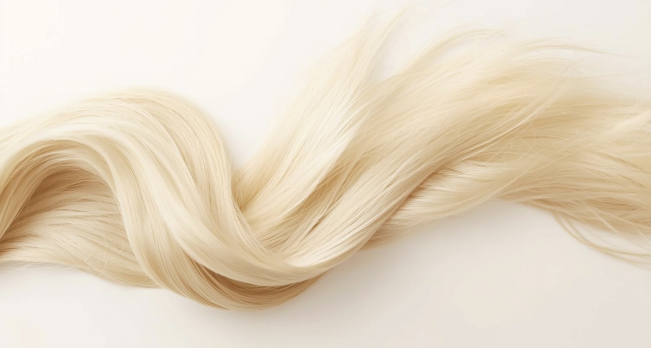 Extensión de cabello rubio