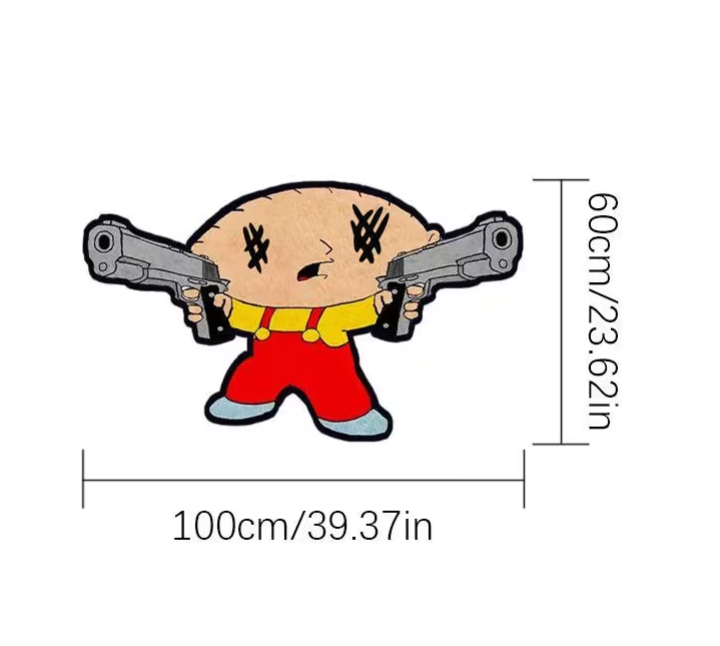 Plüschmatte mit Cartoon-Charakter