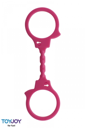 Menottes silicone stretchy - rose