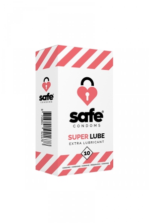 10 préservatifs Safe Super Lube