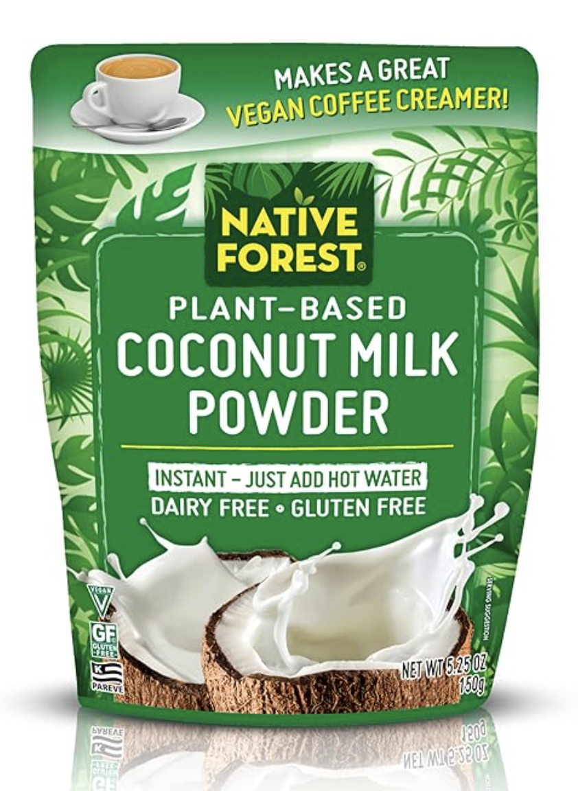 Polvo de leche de coco a base de plantas