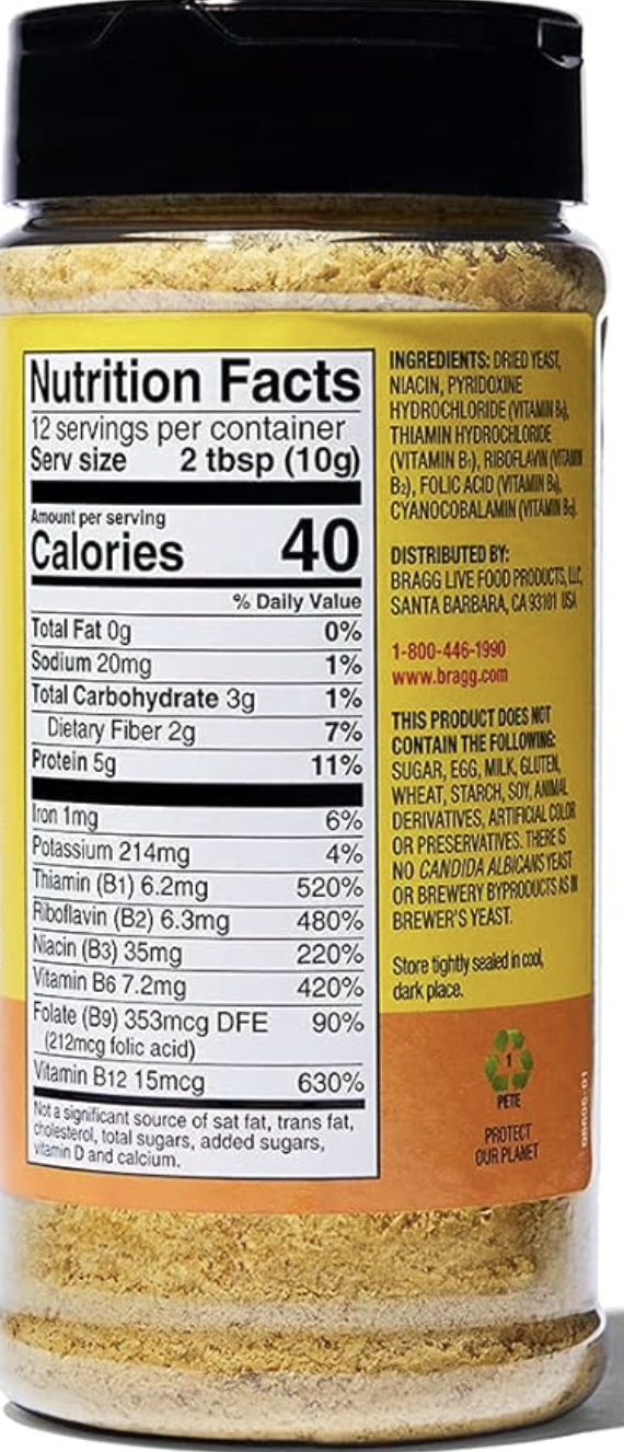 Levadura nutricional Bragg