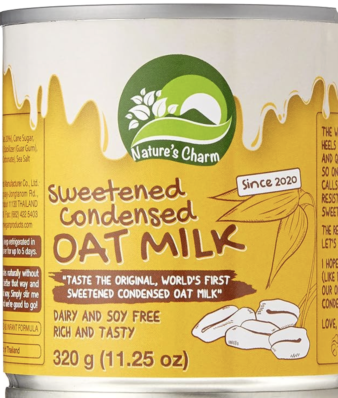 Leche condensada de avena