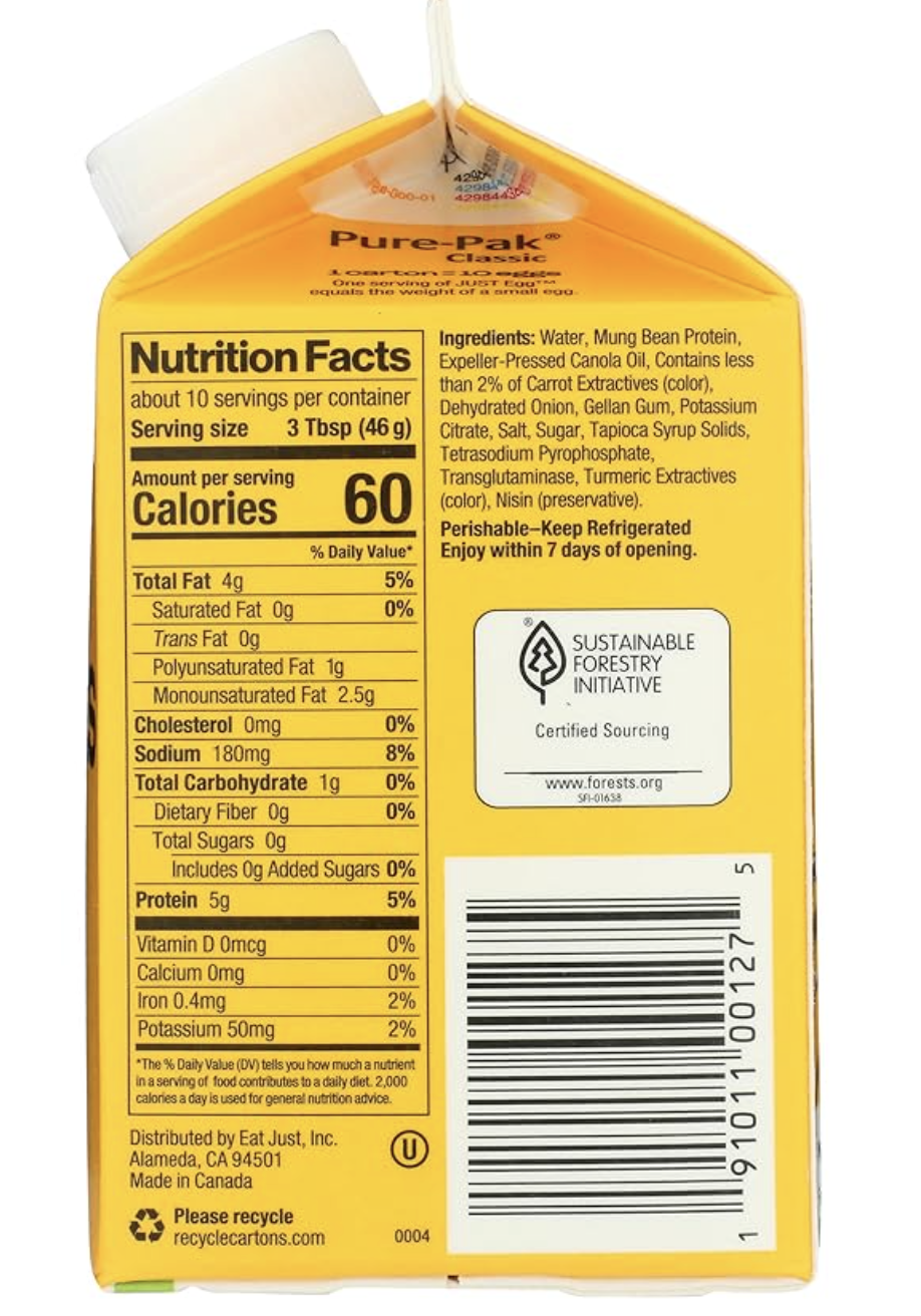 Huevo vegetal JUST Egg