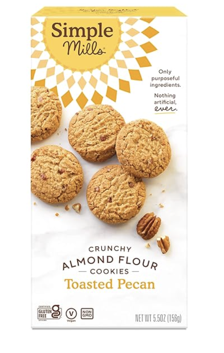 Galletas de harina de almendra Simple Mills, nuez tostada