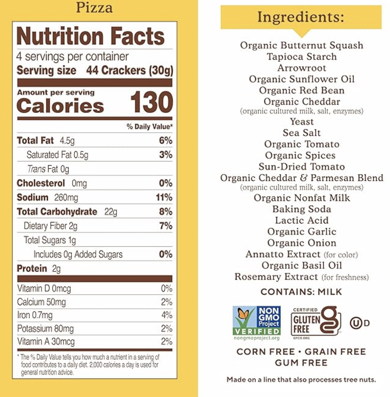 Simple Mills Pop Mmms Galletas Saladas Sabor Pizza