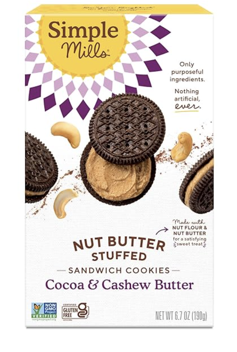 Galletas rellenas de mantequilla de nuez