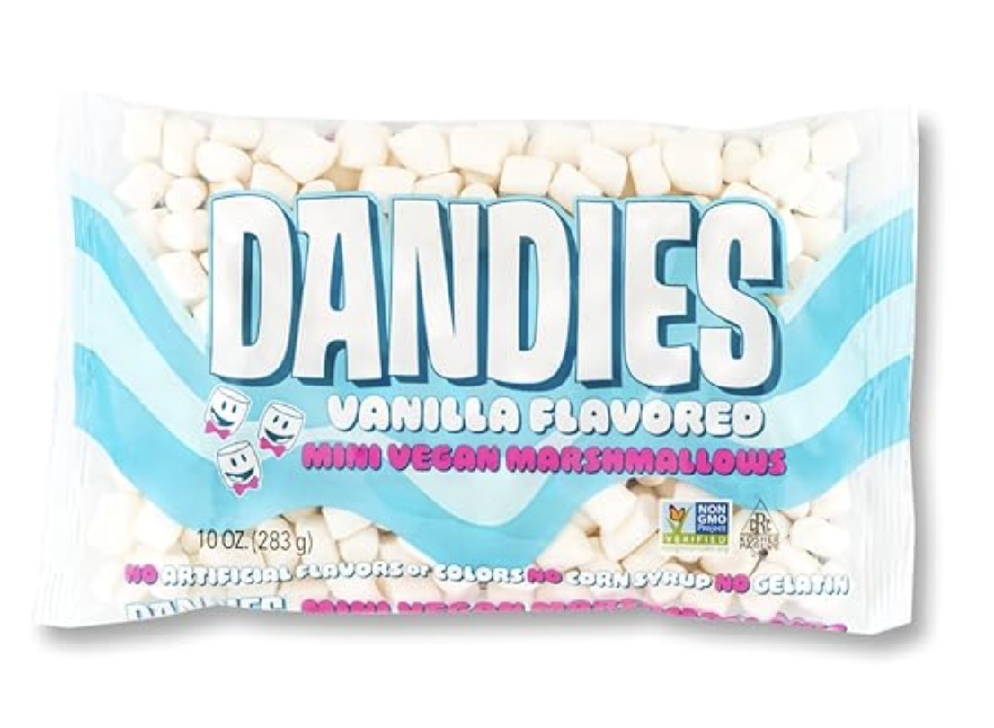 Malvaviscos veganos sabor vainilla Dandies (minis)