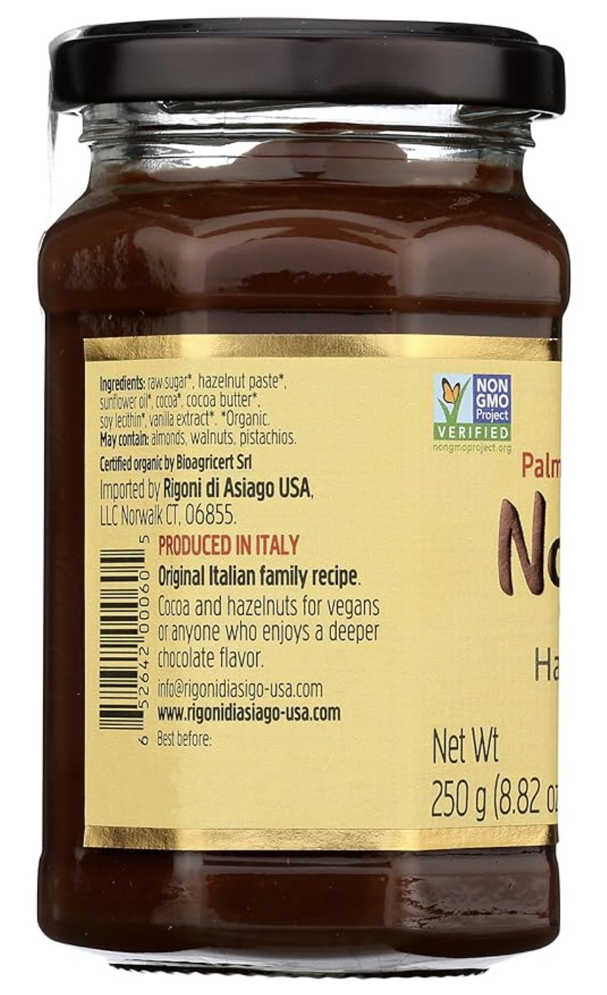 Nocciolata sin lácteos