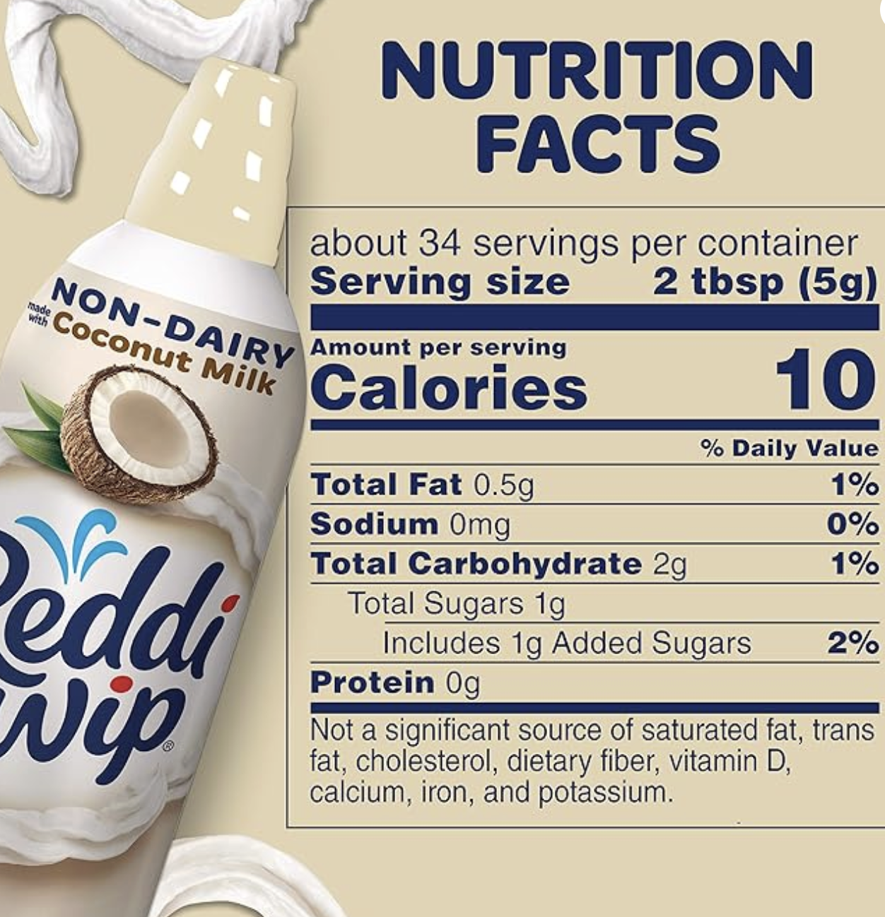 Crema batida Reddi Wip sin lácteos de coco