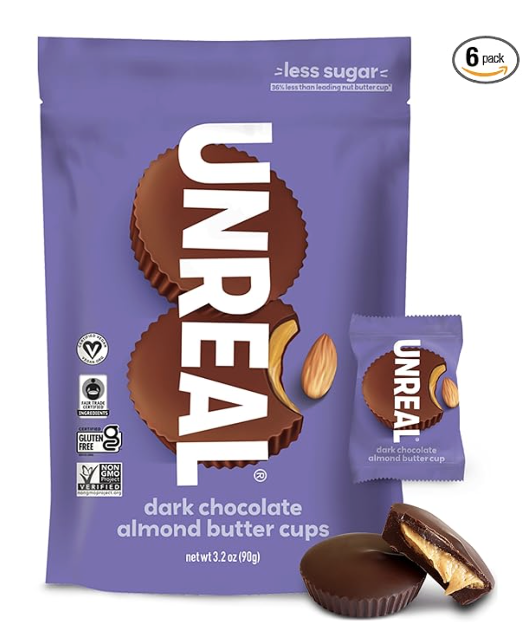 UNREAL Dark Chocolate Almond Butter Cups