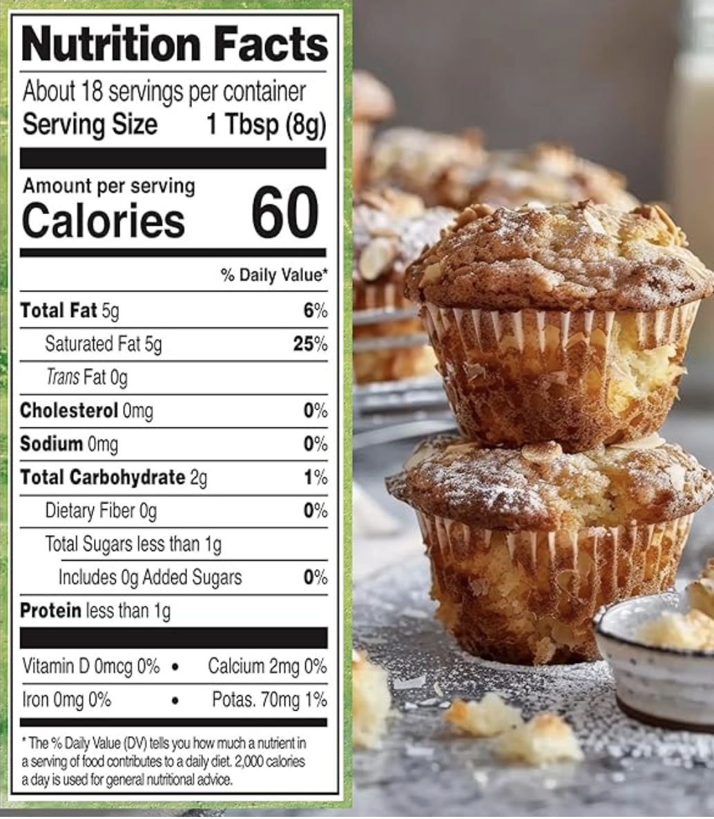 Polvo de leche de coco a base de plantas