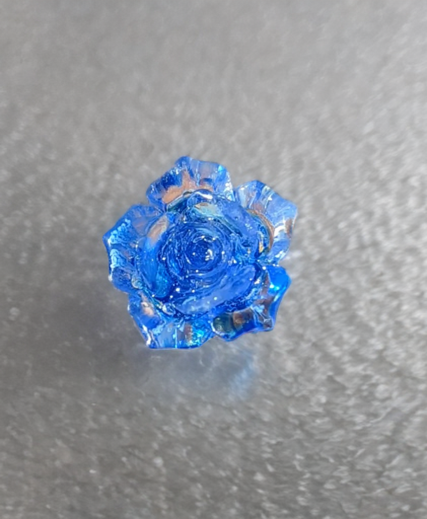 Blue Ethereal Rose Ring