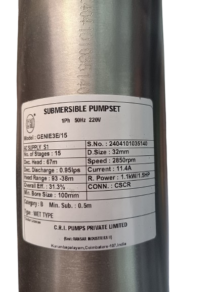 Submersible Pump Set