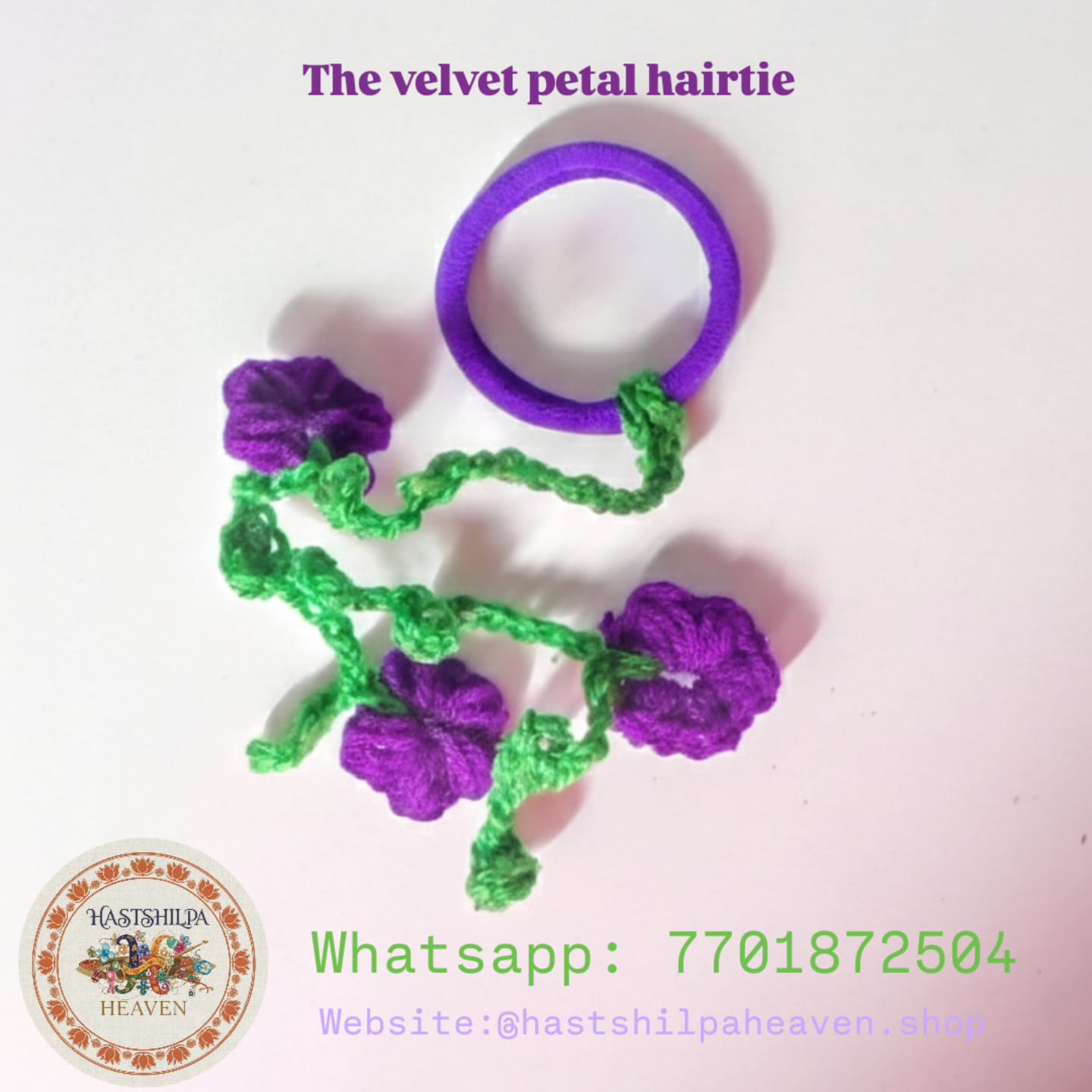 Velvet Petal Hairtie