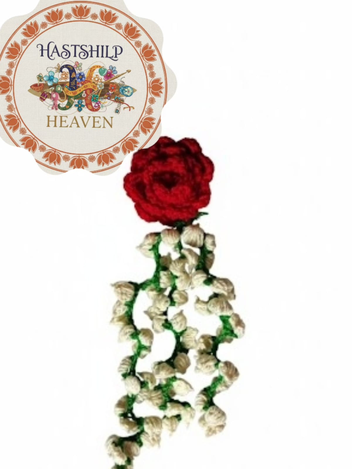 Handcrafted Crochet Flower Gajra