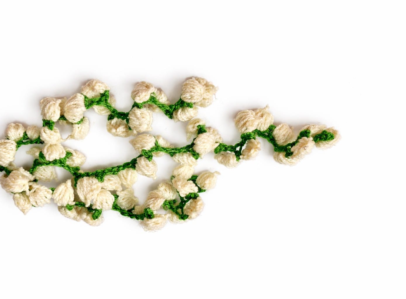 Handcrafted Crochet Flower Gajra