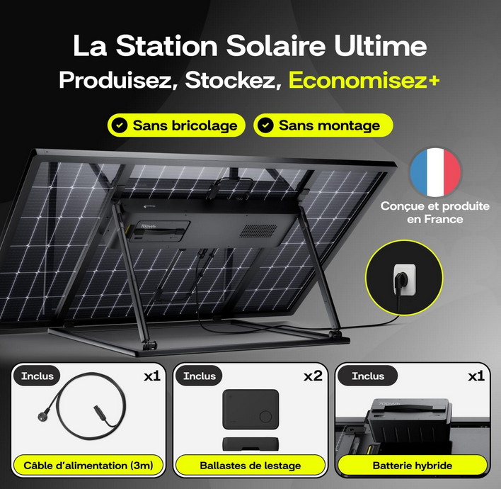 Kit solaire portable 700Wh avec batterie