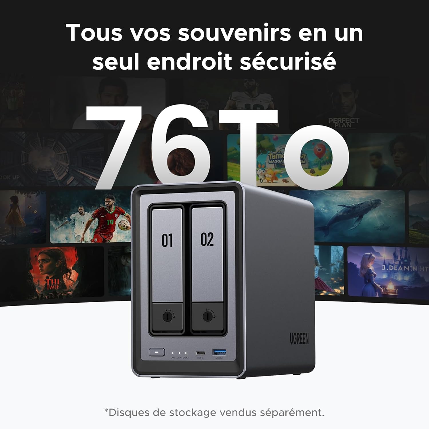 Boîtier NAS UGREEN NASync DXP2800