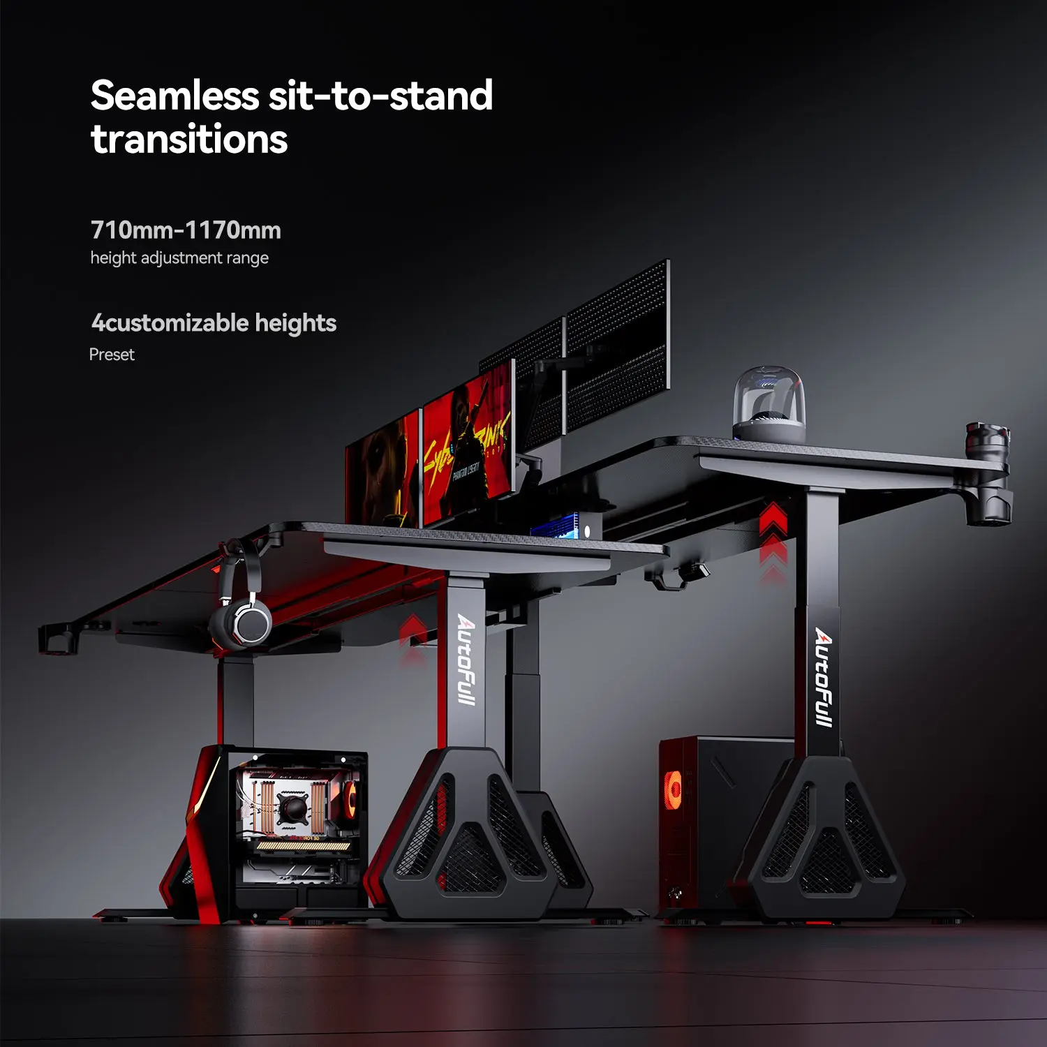 Bureau gaming ergonomique