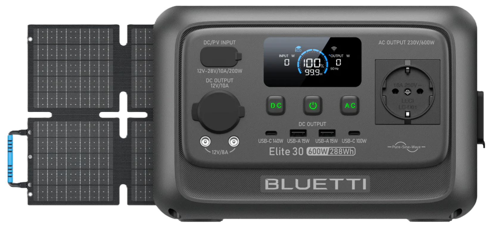 Station d'alimentation portable Bluetti Elite 30 V2