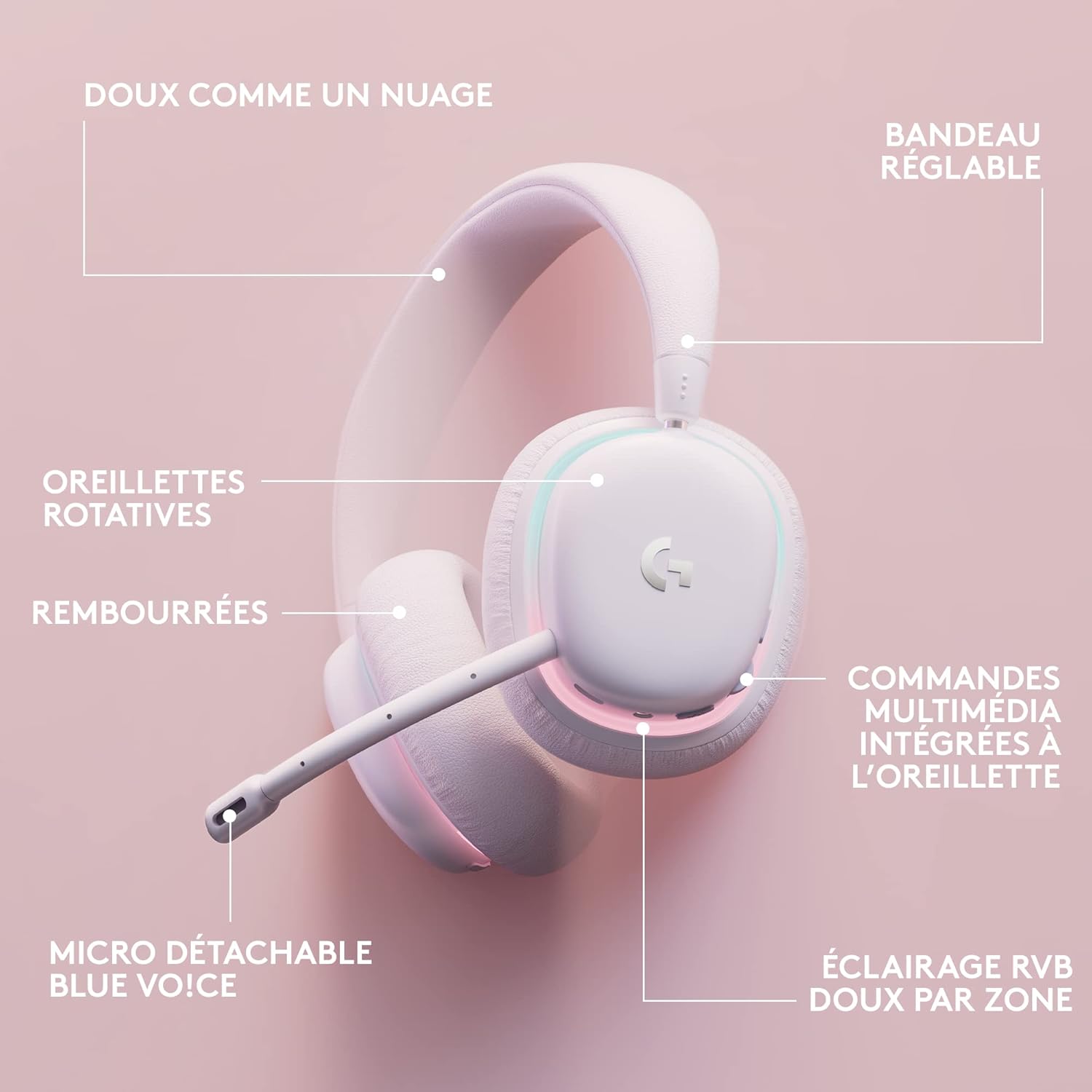 Logitech G G735 Casque Gamer Sans Fil