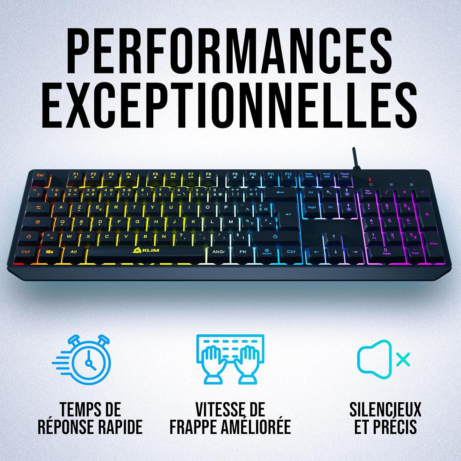 Clavier KLIM chroma rétroéclairé