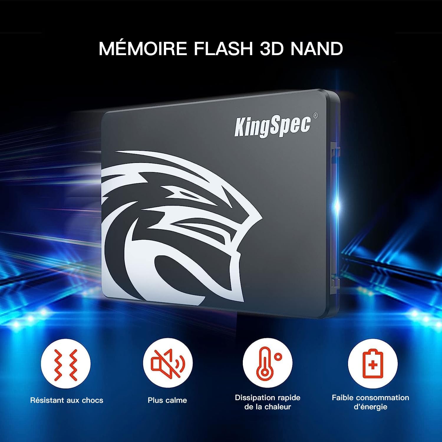 SSD KingSpec 512GB 2,5 " 3D NAND