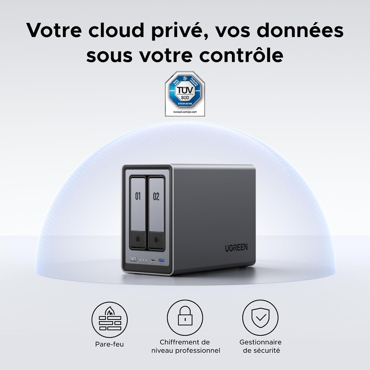 Boîtier NAS UGREEN NASync DXP2800